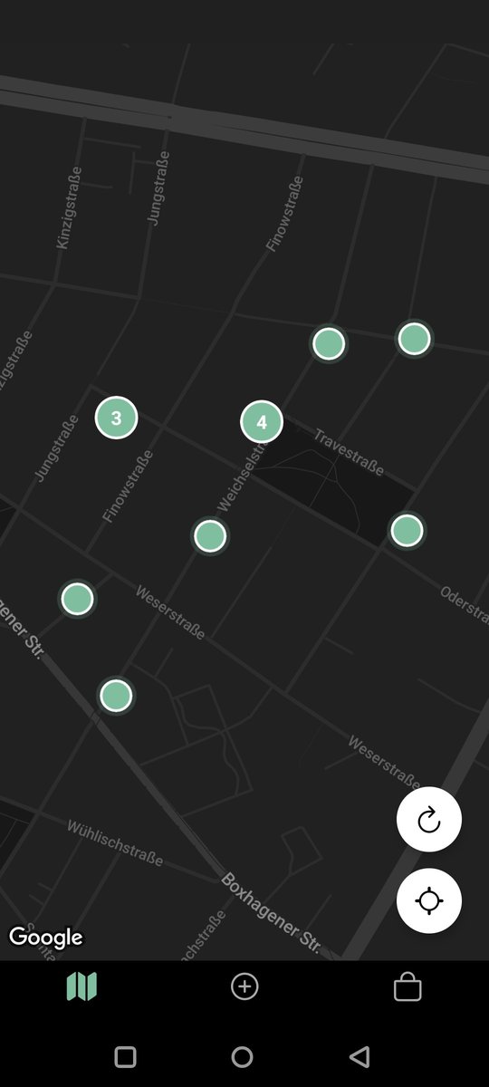 Map view of free items nearby